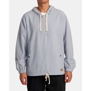 RVCA Exotica Anorak Blue Striped Lightweight Jacket Men’s Size Large NWT